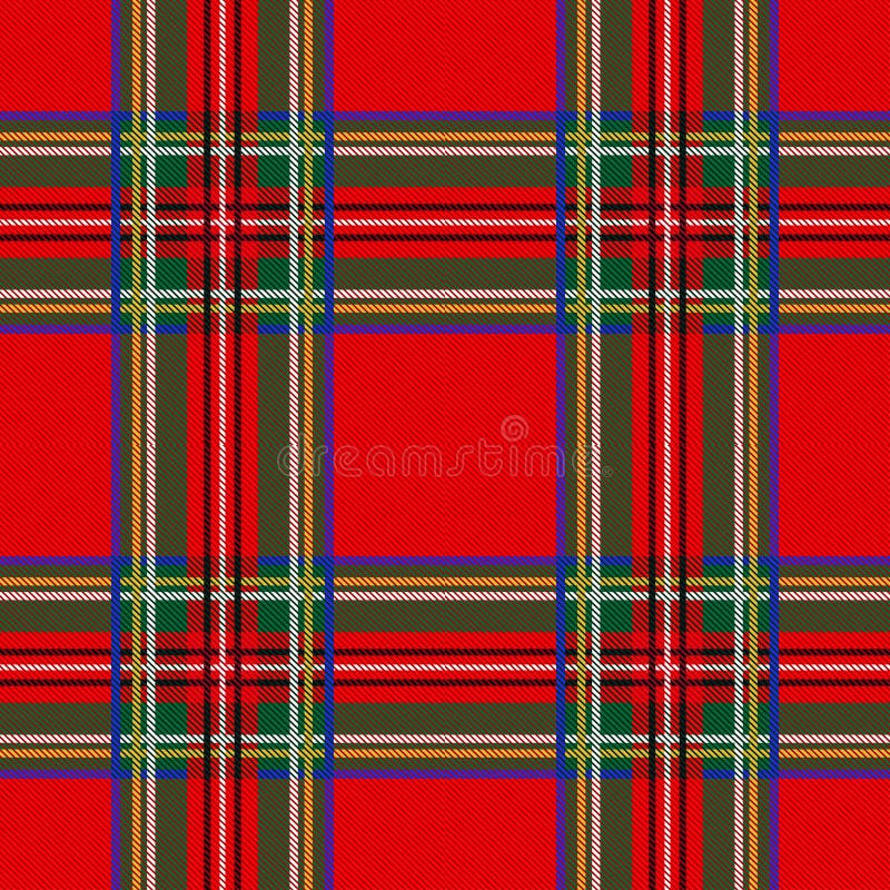 Naadloze van het geruit Schots wollen stofpatroon plaid als achtergrond Kerstmisdecoratie, Schots ornament vector illustratie Naadloze van het geruit Schots wollen stofpatroon plaid als achtergrond Kerstmisdecoratie, Schots ornament vector illustratie