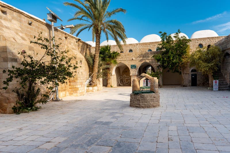 Nabi Musa site and mosque at Judean desert, Israel. Tomb of Prophet Moses