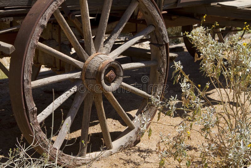 Nach Westen gerichtetes Ho altes wildes Westcowboy-Lastwagen-Rad stockbild Nach Westen gerichtetes Ho altes wildes Westcowboy-Lastwagen-Rad stockbild