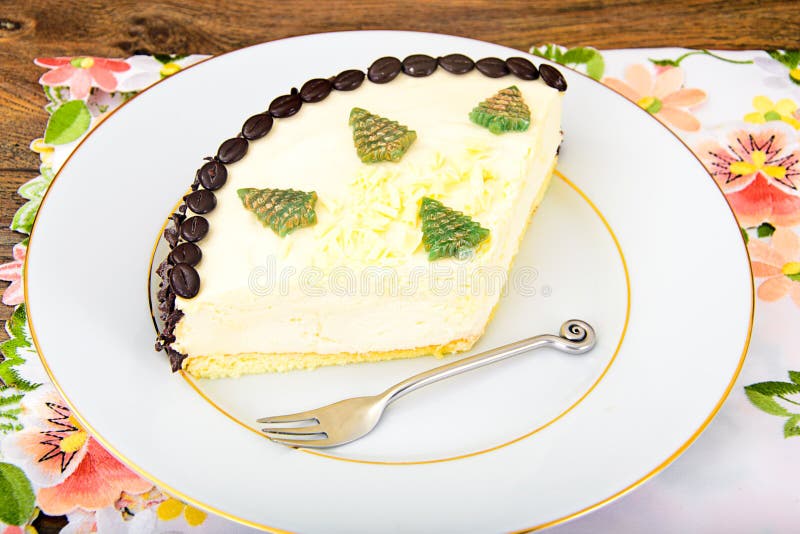Nachtisch-Kuchen mit Coggee-Bohnen stockbilder Nachtisch-Kuchen mit Coggee-Bohnen stockbilder
