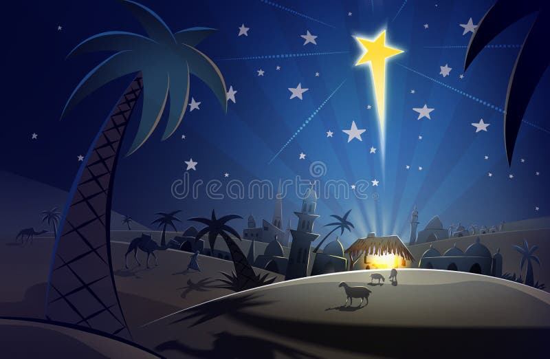 Nacimiento de Cristo ilustración del vector Nacimiento de Cristo ilustración del vector