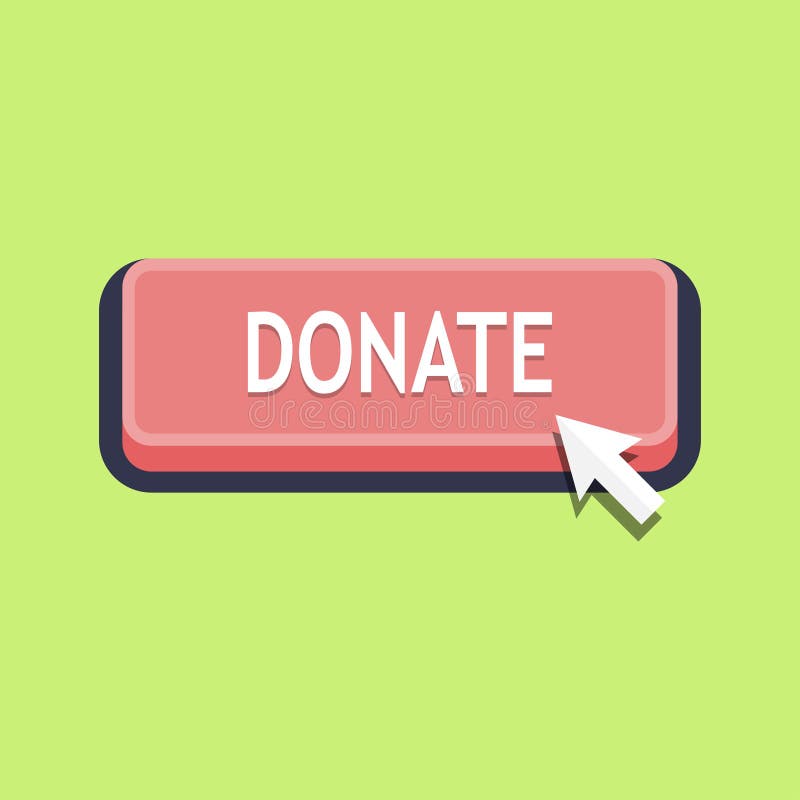 Naciskać daruje guzika ilustracja wektor