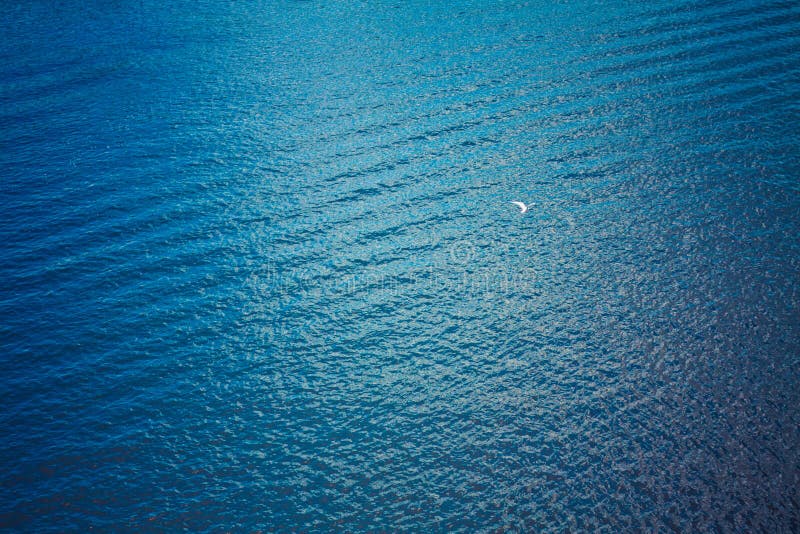 Sea surface with waves. View from plane. Sea surface with waves. View from plane