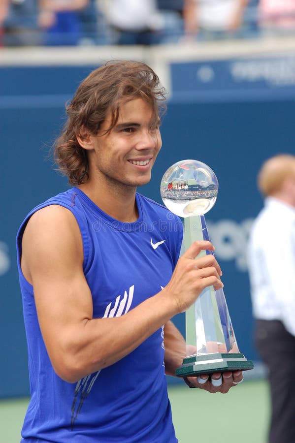 Nadal Rafael ganó la taza 2008 (178) de Rogers imagen de archivo libre de regalías Nadal Rafael ganó la taza 2008 (178) de Rogers imagen de archivo libre de regalías