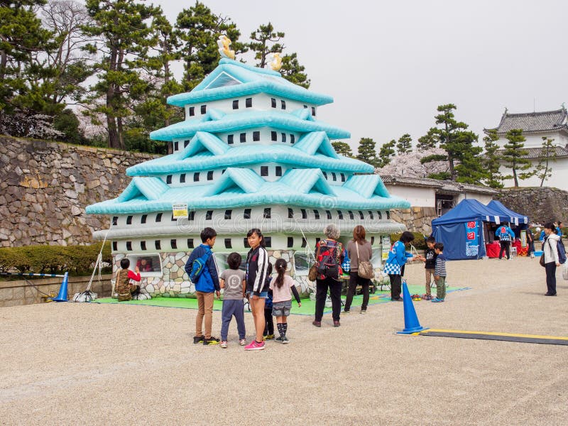 Nagoya inflatable bouncy castle, Aichi, Japan royalty free stock images Nagoya inflatable bouncy castle, Aichi, Japan royalty free stock images