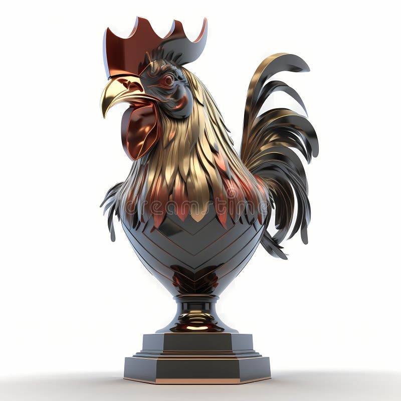Nagroda roostera dla zwycięzcy. ai generacyjne ilustracji