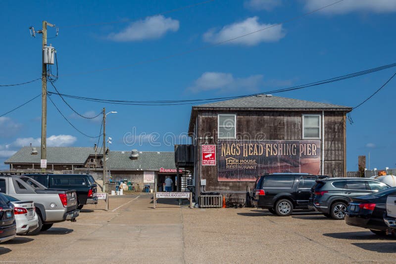 Nags Head Fishing Pier, North Carolina Editorial Stock Photo Image of