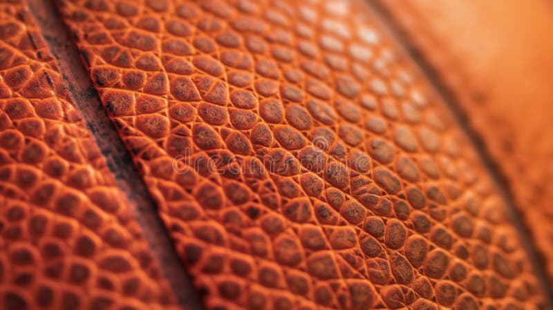 Nahaufnahme der texturierten orangefarbenen Basketballfläche mit detailliertem Kies-Muster vektor abbildung