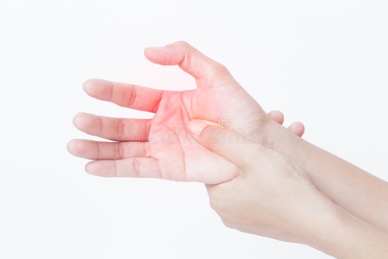 Nahaufnahmeansicht der Frau ihre schmerzliche Hand massierend lokalisiert auf einem weißen Hintergrund Hände des asiatischen jung lizenzfreie stockfotos Nahaufnahmeansicht der Frau ihre schmerzliche Hand massierend lokalisiert auf einem weißen Hintergrund Hände des asiatischen jung lizenzfreie stockfotos