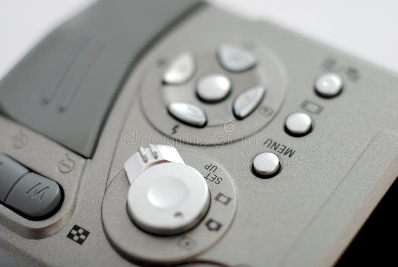 Nahaufnahmeansicht der Punkt- und Triebdigitalkamera lizenzfreie stockfotos Nahaufnahmeansicht der Punkt- und Triebdigitalkamera lizenzfreie stockfotos