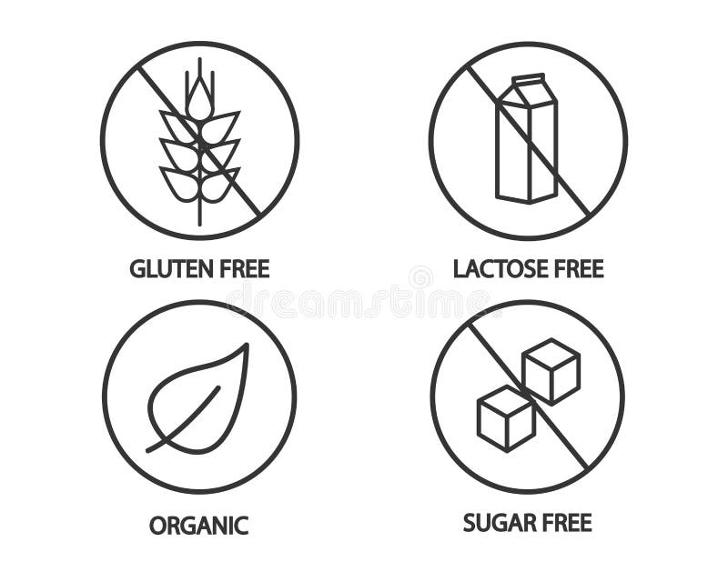 Nahrungsmittelikone - Gluten- frei, laktosefreie, organische und Zuckerfreie Ikonen Junger Mann läuft in Stadt stock abbildung Nahrungsmittelikone - Gluten- frei, laktosefreie, organische und Zuckerfreie Ikonen Junger Mann läuft in Stadt stock abbildung