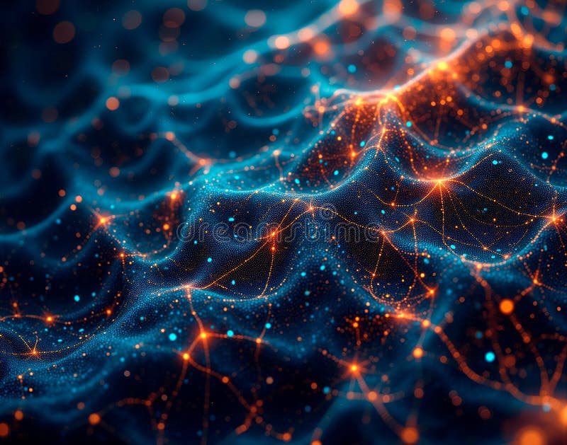 Nahtlose AI Mosaik Marble mit fragmentierten Datenclustern in Chrome Visualisierung neuronaler Netzwerktrainings für eine moderne lizenzfreie abbildung
