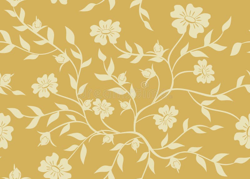 Nahtlose beige Blumenbeschaffenheit lizenzfreie abbildung Nahtlose beige Blumenbeschaffenheit lizenzfreie abbildung