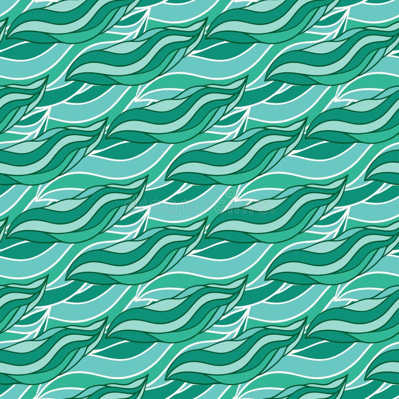 Nahtlose gezeichnetes Muster der Welle Hand, Wellenvektorhintergrund Kann für Tapete, Musterfüllen, Webseitenhintergrund, Oberflä lizenzfreie abbildung Nahtlose gezeichnetes Muster der Welle Hand, Wellenvektorhintergrund Kann für Tapete, Musterfüllen, Webseitenhintergrund, Oberflä lizenzfreie abbildung