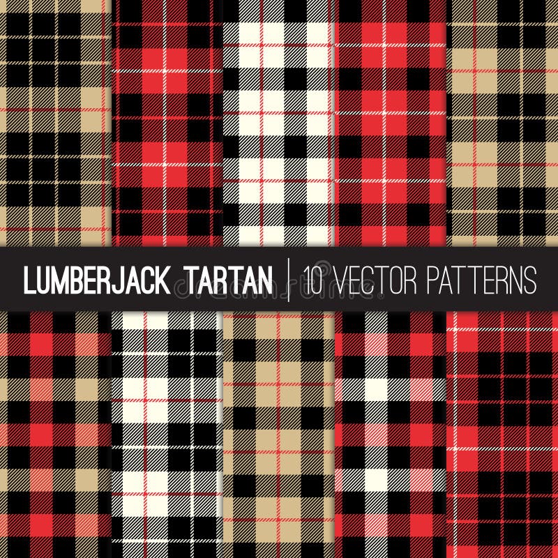 Set of 10 Tartan Plaid Patterns. Trendy Hipster Style Backgrounds. Vector EPS File Contains Pattern Swatches. Set of 10 Tartan Plaid Patterns. Trendy Hipster Style Backgrounds. Vector EPS File Contains Pattern Swatches.