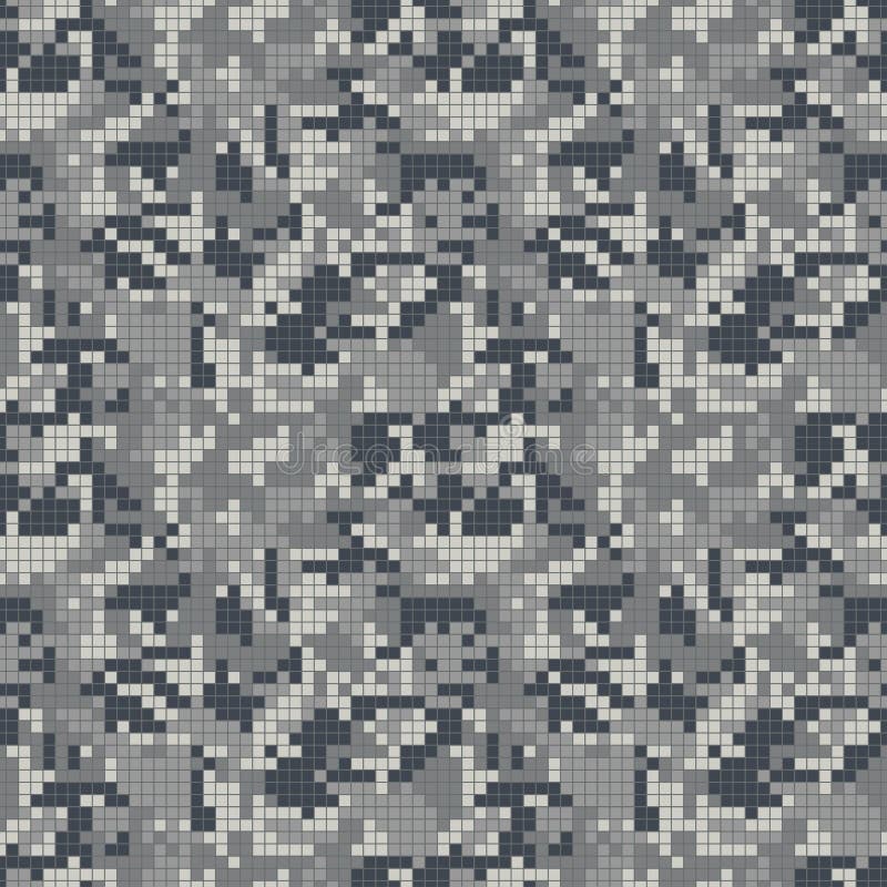 Nahtlose Tarnungsmuster der digitalen Tarnung für Ihren Design. Militärpixeltarnungshintergrund. Vektor stock abbildung