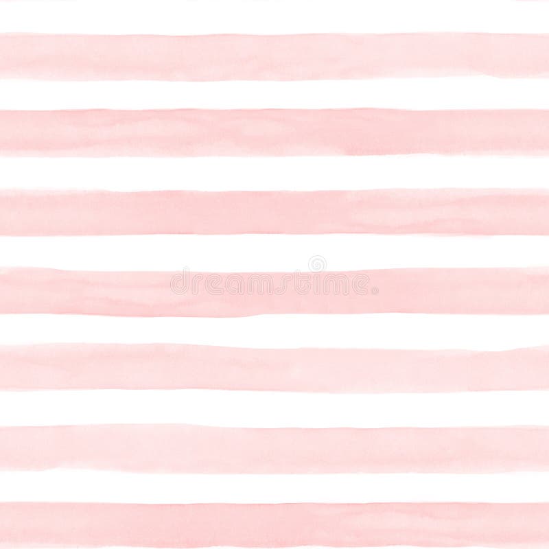 Nahtlose Zusammenfassung abgestreifter Muster Watercolour handgemalt Weiße und bunte Pastelltonstreifen Horizontale Linien Modisc