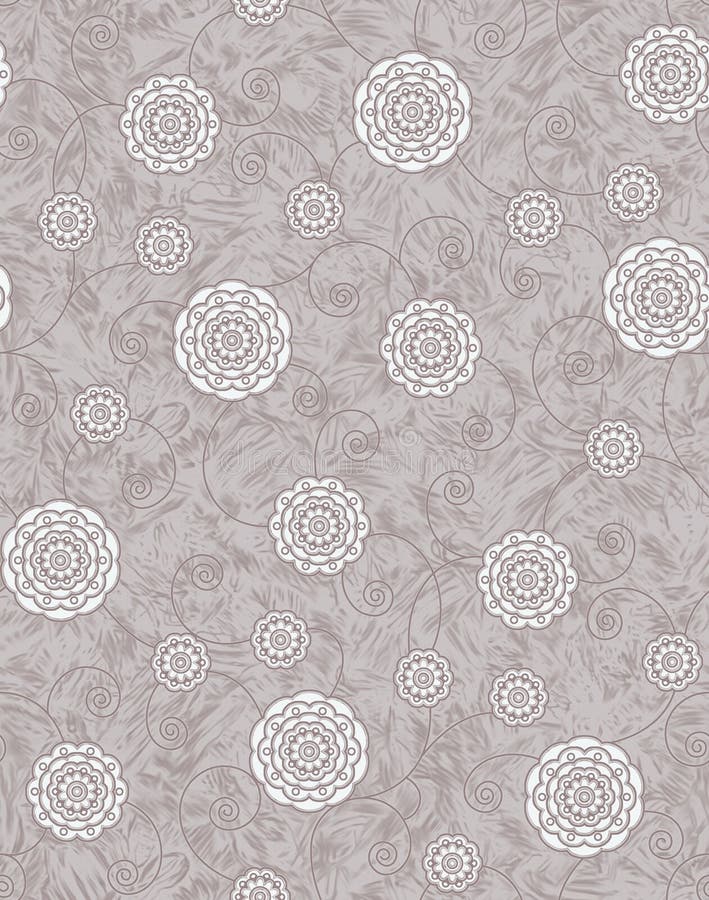 Nahtloser Beschaffenheitshintergrund mit geometrischem Blumenmuster vektor abbildung Nahtloser Beschaffenheitshintergrund mit geometrischem Blumenmuster vektor abbildung