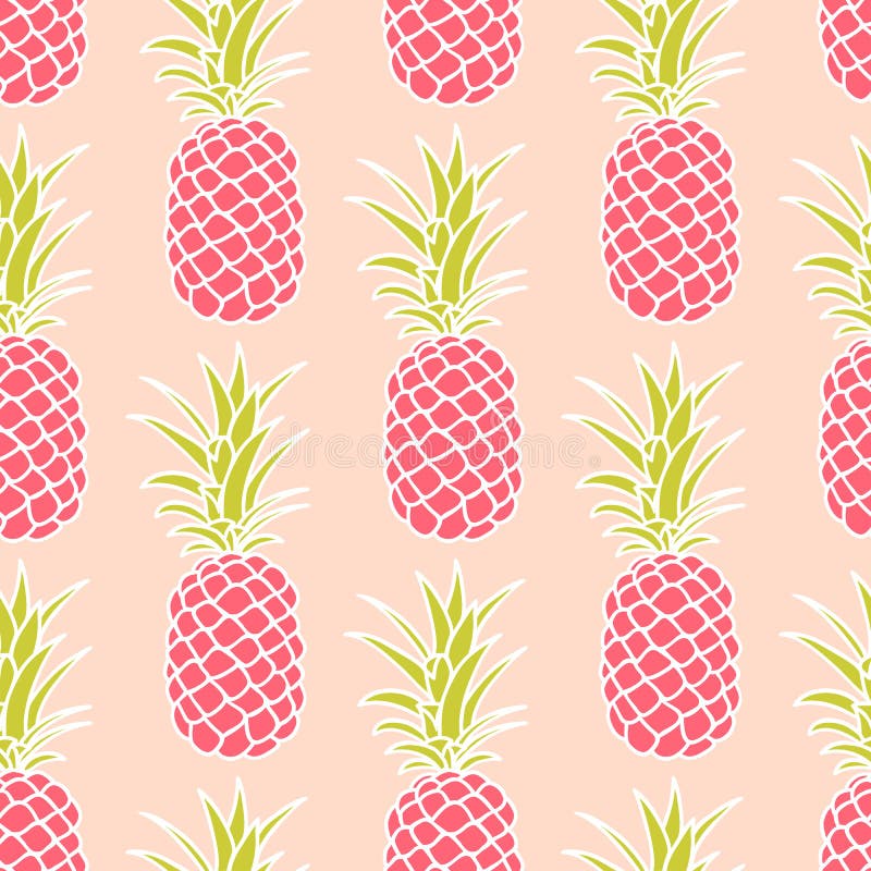 Nahtloses Ananas-Muster lizenzfreie abbildung Nahtloses Ananas-Muster lizenzfreie abbildung