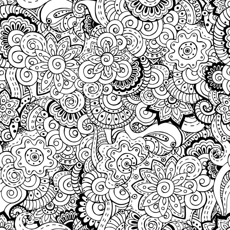 Nahtloses asiatisches Retro- Hintergrundmit blumenmuster vektor abbildung