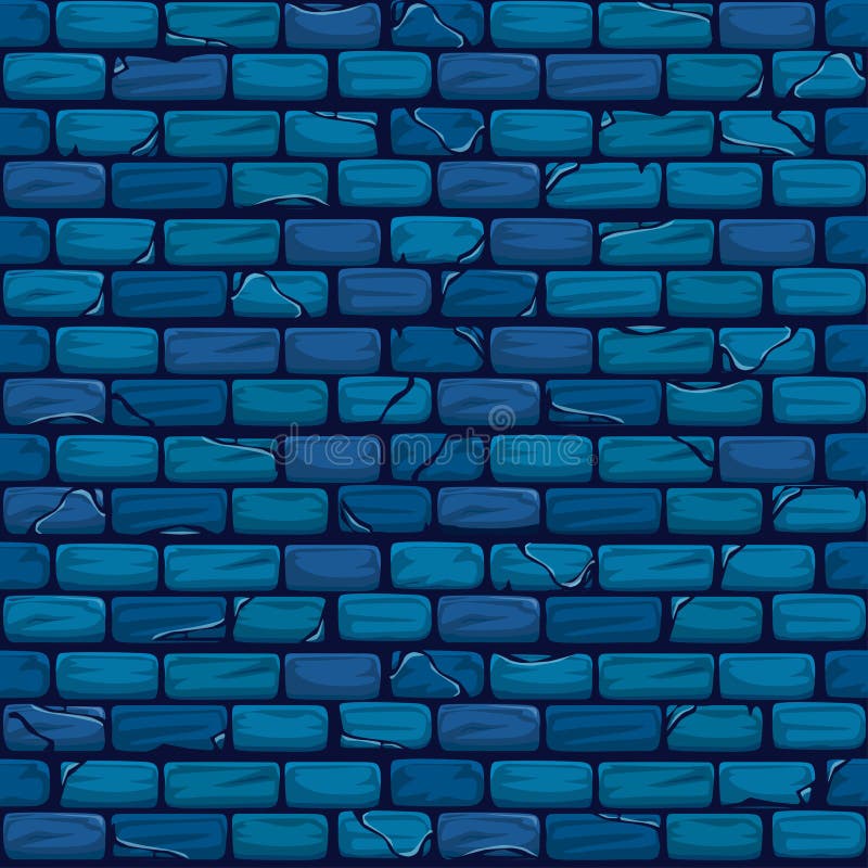 Nahtloses blaues Backsteinmauer-Hintergrund-Beschaffenheits-Muster stock abbildung Nahtloses blaues Backsteinmauer-Hintergrund-Beschaffenheits-Muster stock abbildung