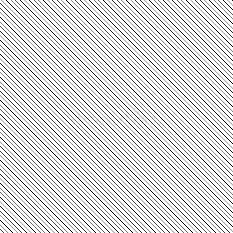 Nahtloses einfaches Muster Diagonallinien auf weißem Hintergrund. Abstraktes Muster mit diagonalen Linien. Vektor-Abbildung stock abbildung