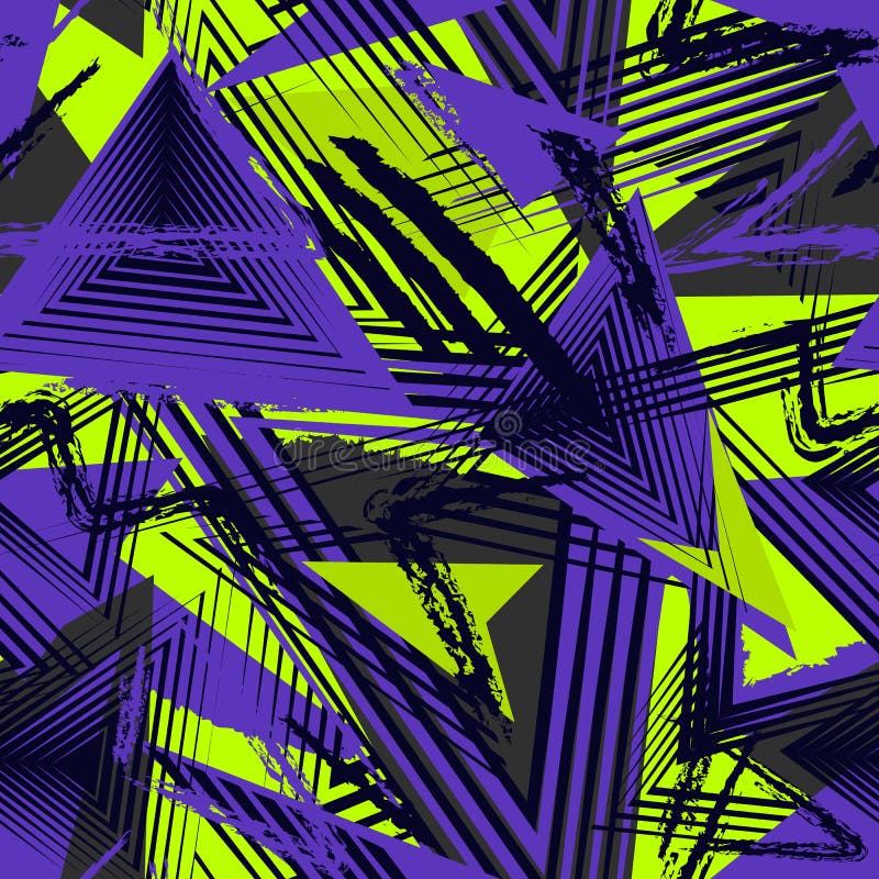 Nahtloses geometrisches Muster, Sportart Grunge städtische Beschaffenheit stock abbildung