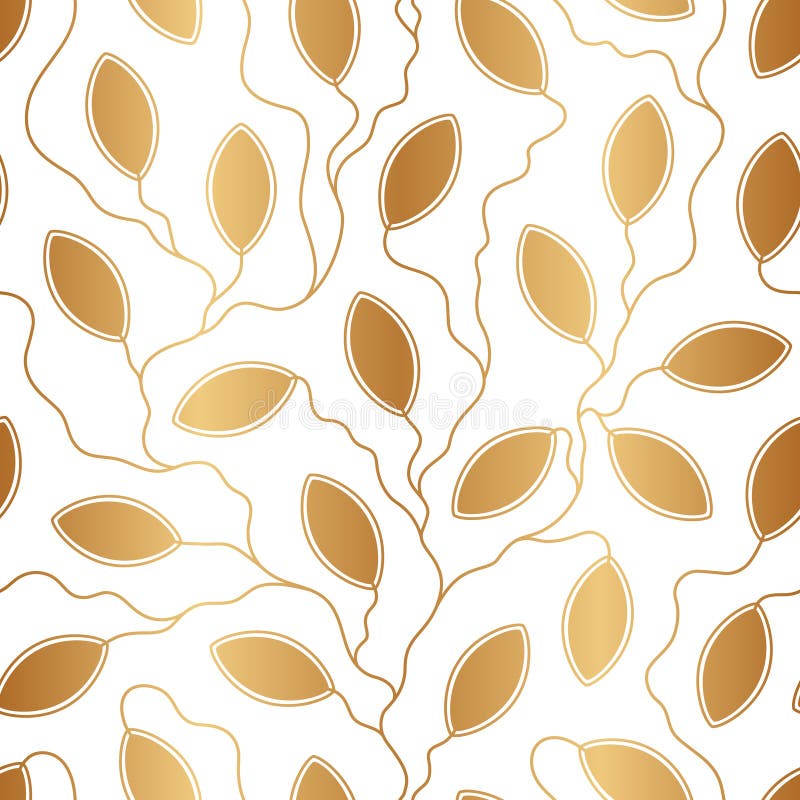 Nahtloses Goldmuster. Laserschneiden. abstrakter geometrischer Hintergrund. Blattgold. elegantes design für design drucke hüllen lizenzfreie abbildung