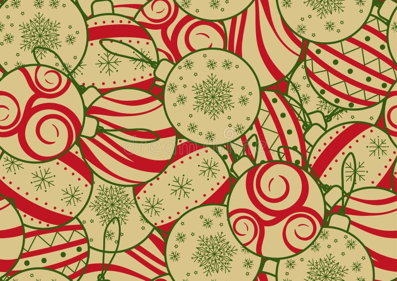 Nahtloses Hintergrunddesign für Weihnachten, neues Jahr oder Partei in der einfachen flachen Art Bunte Weihnachtsverzierung geleg lizenzfreie abbildung Nahtloses Hintergrunddesign für Weihnachten, neues Jahr oder Partei in der einfachen flachen Art Bunte Weihnachtsverzierung geleg lizenzfreie abbildung