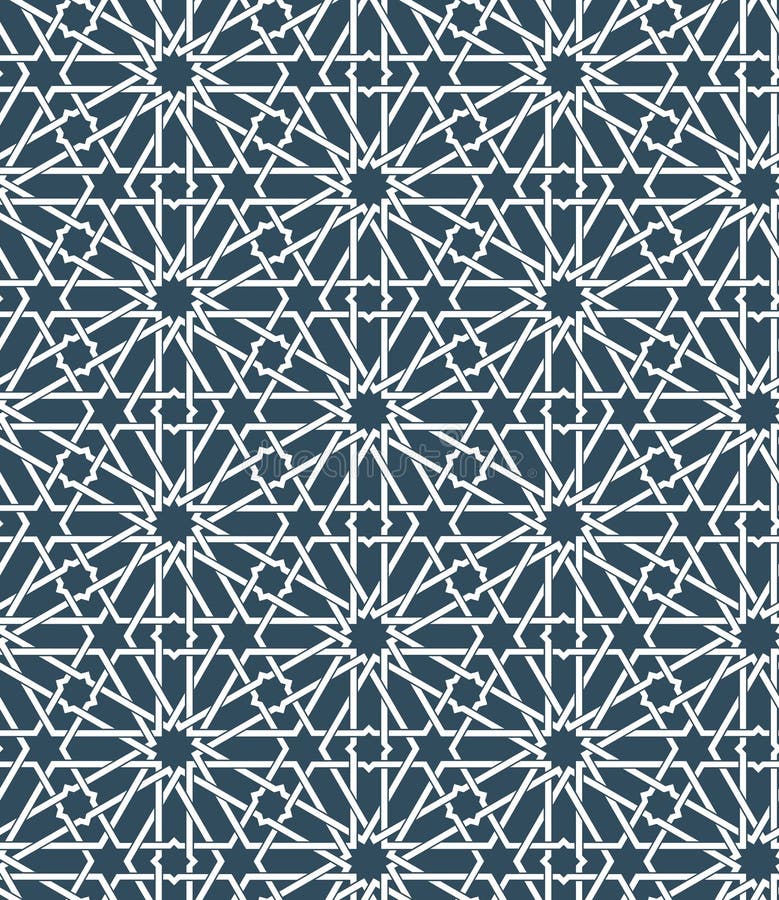 Nahtloses islamisches marokkanisches Muster Arabische geometrische Verzierung Moslemische Beschaffenheit Weinlese, die Hintergrun vektor abbildung Nahtloses islamisches marokkanisches Muster Arabische geometrische Verzierung Moslemische Beschaffenheit Weinlese, die Hintergrun vektor abbildung