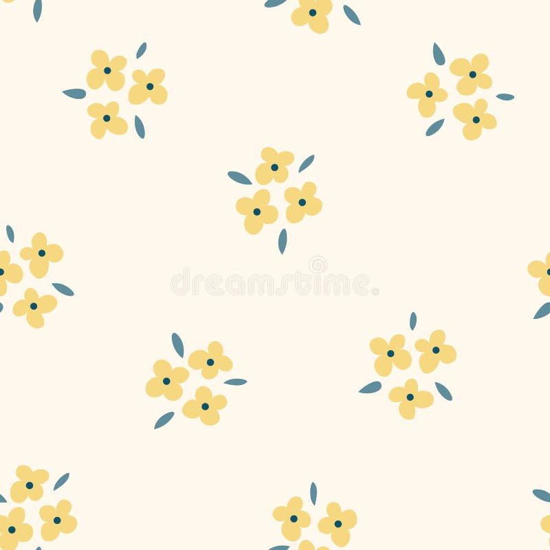 Nahtloses mit Blumenmuster mit gelben Blumen Wiederholter heller Hintergrund, weiche Textilbeschaffenheit Helle abstrakte Natur lizenzfreie abbildung Nahtloses mit Blumenmuster mit gelben Blumen Wiederholter heller Hintergrund, weiche Textilbeschaffenheit Helle abstrakte Natur lizenzfreie abbildung