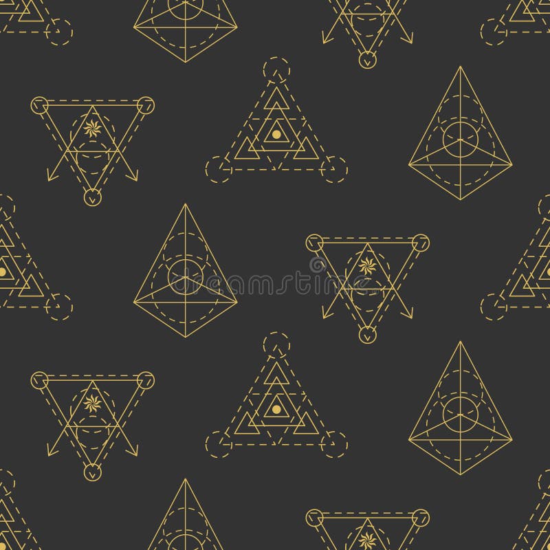 Nahtloses Muster der heiligen Geometrie des Vektors lizenzfreie abbildung Nahtloses Muster der heiligen Geometrie des Vektors lizenzfreie abbildung