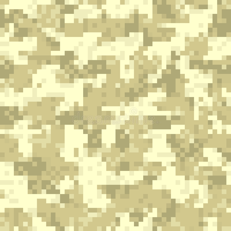 Desert camouflage seamless pattern in digit style. Desert camouflage seamless pattern in digit style