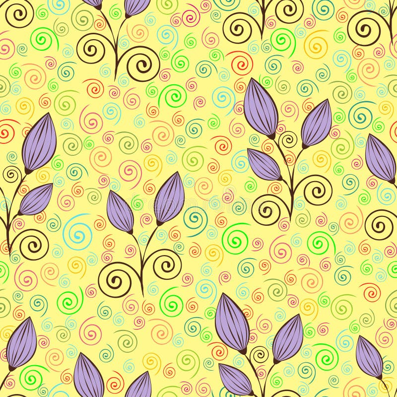 Nahtloses Muster der Zusammenfassungsblumen, Entwurfszeichnung, minimalistic Illustration, Vektorhintergrund Purpurrote geschloss lizenzfreie abbildung Nahtloses Muster der Zusammenfassungsblumen, Entwurfszeichnung, minimalistic Illustration, Vektorhintergrund Purpurrote geschloss lizenzfreie abbildung