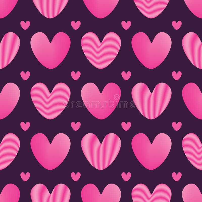 Nahtloses Muster des rosa Streifens der Liebe lizenzfreie abbildung Nahtloses Muster des rosa Streifens der Liebe lizenzfreie abbildung