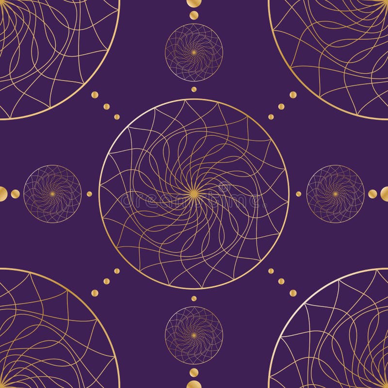 Nahtloses orientalisches Muster Goldglatte Linien auf einer geometrischen Verzierung des dunklen Hintergrundes des Goldes kreist lizenzfreie abbildung Nahtloses orientalisches Muster Goldglatte Linien auf einer geometrischen Verzierung des dunklen Hintergrundes des Goldes kreist lizenzfreie abbildung