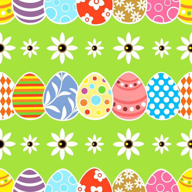 Nahtloses Ostern-Hintergrundgrün lizenzfreie abbildung Nahtloses Ostern-Hintergrundgrün lizenzfreie abbildung