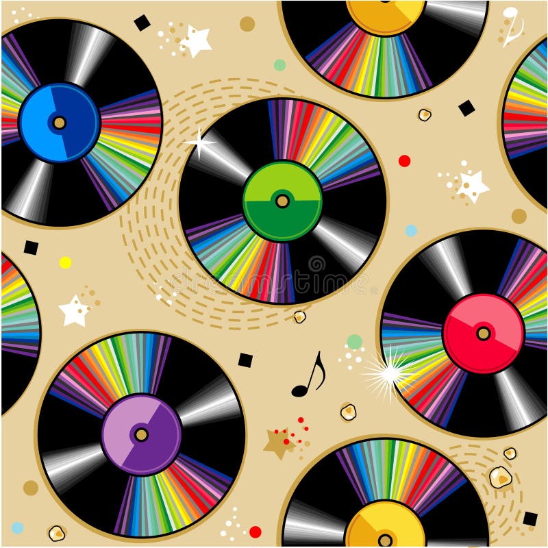 Nahtloses Vinylsatzmuster vektor abbildung Nahtloses Vinylsatzmuster vektor abbildung