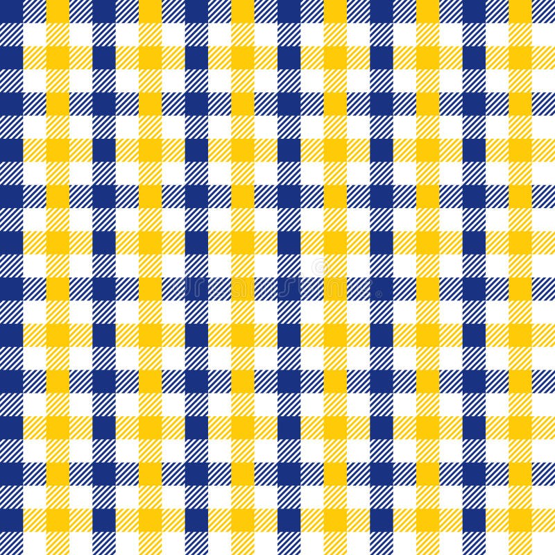 Nahtloses Weinlese-Marine-Blau und gelbe karierte Gewebe-Muster-Hintergrund-Beschaffenheit vektor abbildung Nahtloses Weinlese-Marine-Blau und gelbe karierte Gewebe-Muster-Hintergrund-Beschaffenheit vektor abbildung