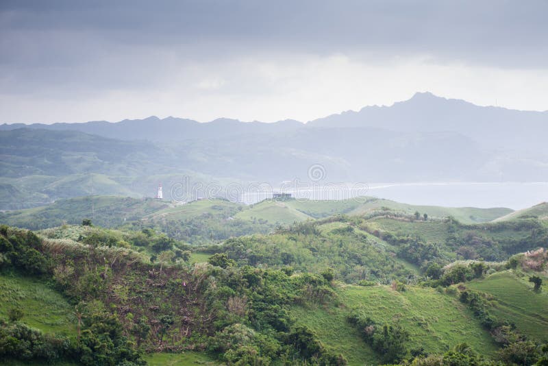 Naidi Hills, Batanes, Philippinen stockbild
