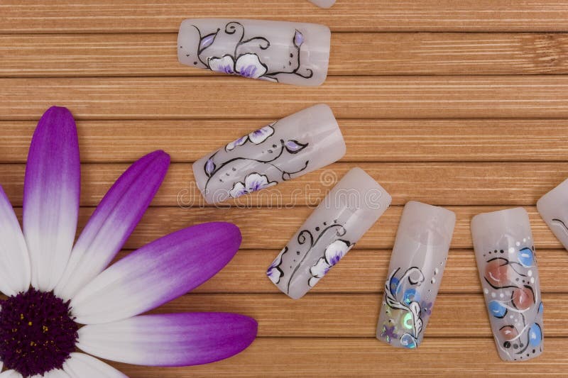 Nail art stock photo. Image of naildesign, bodypart, feather 14610122