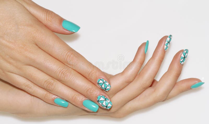 Nail art manicure. stock image. Image of colorful, fashion - 81791715