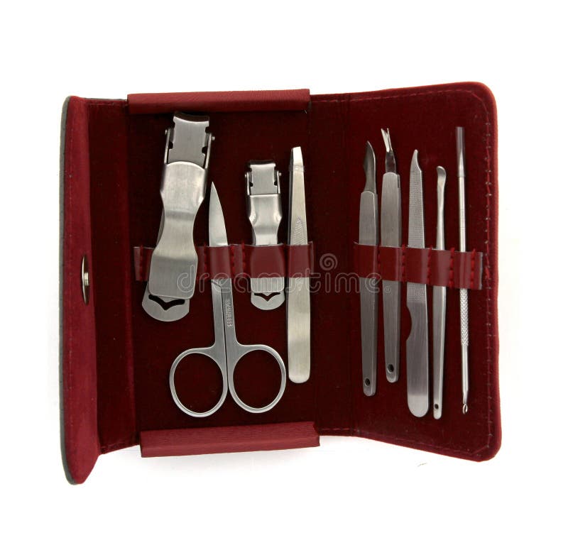 Nail care kit stock image. Image of equipment, manicure 27292345