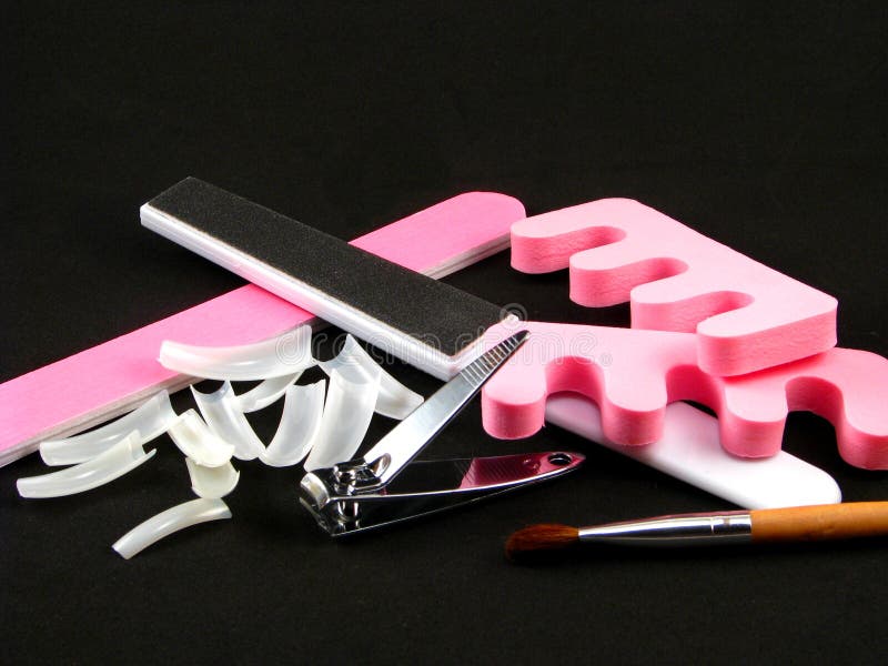 Nail Care Supplies stock photo. Image of female, black 7688170