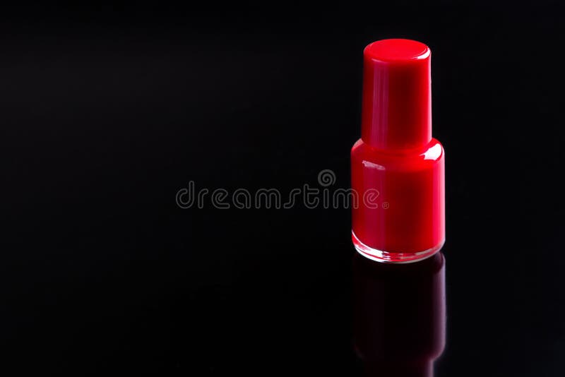 Nail Polish On Black Glitter Stock Photo Image of shine, night 48710046