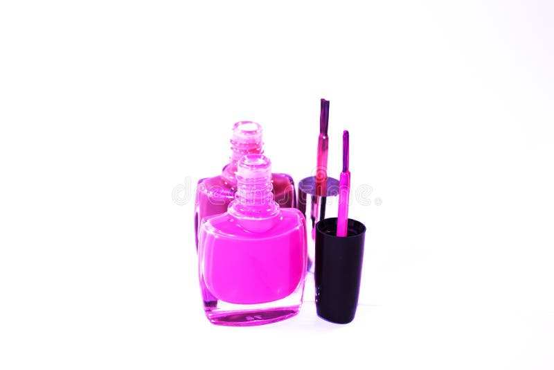 Nail polish bottles stock image. Image of makeup, manicure 36387475