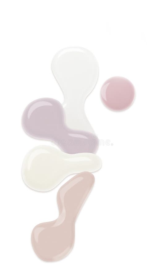 Nail polish droplets stock photos
