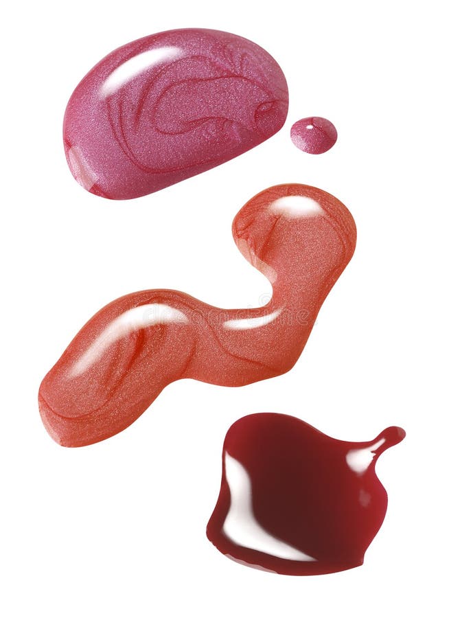 Nail Polish Drops with White Background Stock Image Image of care