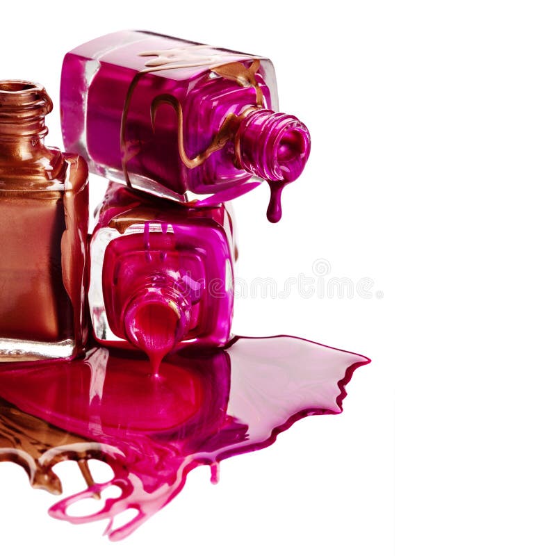 Olive nail polish dripping out from bottle vector illustration Stock Vector  by ©Tumoxasan 114848132