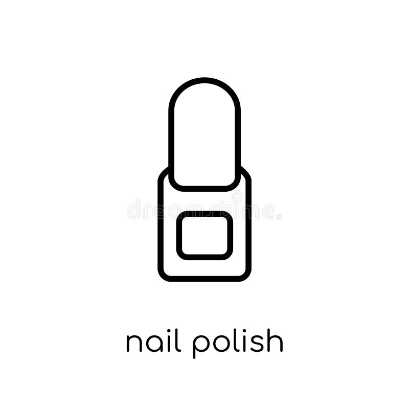 Nail polish brush icon. Outline nail polish brush vector icon for web  design isolated on white background Stock Vector Image & Art - Alamy